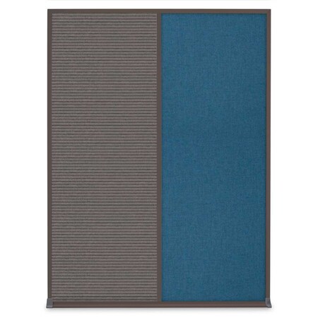 United Visual Products Single Door Radius Plus Corkboard, 24"X UV8001PLUS-GOLD-PUMICE